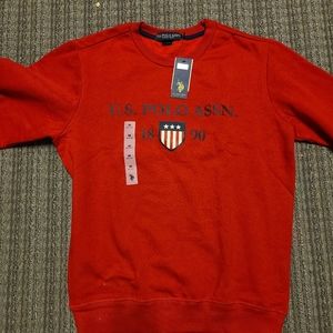 Medium red us polo crew neck